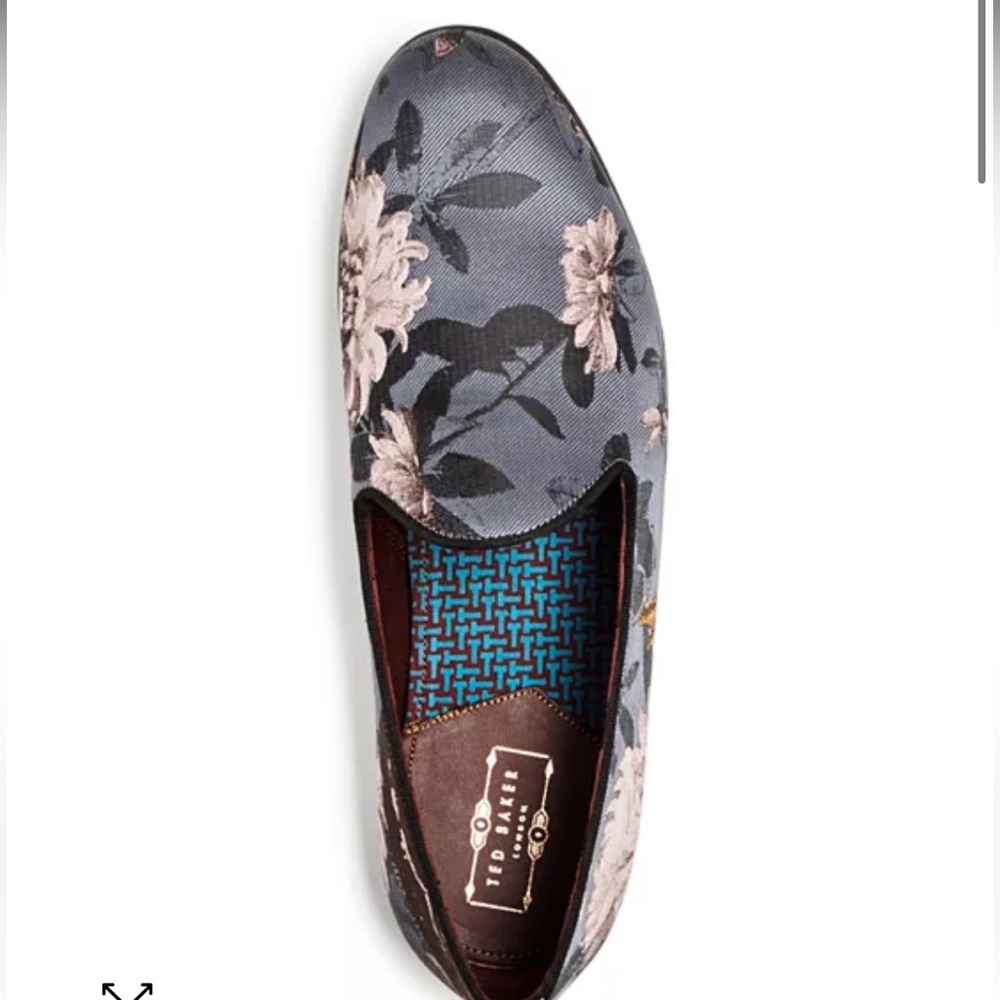 SOLD OUT Men's Vihan Floral Jacquard Smoking Slippers - Picture 3 of 13